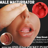 DEEP THROAT Male Masturbaters Realistic Mouth Oral Pussy Blowjob Stroker-Cup Sex