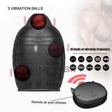 Blowjob Penis Massager Male Masturbator Handsfree Vibrator Glans Stroker Cup Men