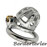 Male Chastity Device Stainless Steel Sleeve Lock Ring Chastity Cage restraint