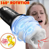 Male Masturbaters Automatic HandsFree Rotating Cup Stroker Men Sex Blowjob Toys