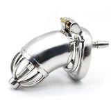 Stainless Steel Male Chastity Cage Restraint Ring Lockable Belt Shackle BDSM