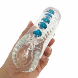 Discreet Clear Snatch Pocket Pussy Masturbator Cock Stroker Sleeve Sex Toy