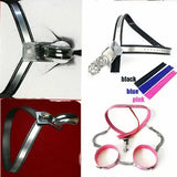 Stainless Steel Portable Male Chastity Belt Device Cage Bird adjustable BDSM