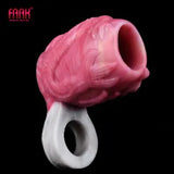 Fantasy Dragon Dildo Knot Silicone Cock Enlargement Ring Penis Sleeve Sex