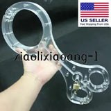 Crystal Handcuff Pillory Cangue Binding Male Female Lock Wrist Neck Ring Slaver