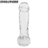 Realistic Crystal Dildo Thicken Anal Dildo Transparent Big Dildo Glass.Sex