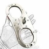 Stainless Steel Screw Lock Binding Cangue Handcuff Wrist cuff Yoke Pillory