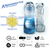 Clear Male Masturbators Cup Pocket Pussy Masturbation Sleeve Stroker Sex Toy Men