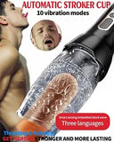 Men Masturbaters Automatic HandsFree Male Telescopic Blowjob Cup Stroker Sex Toy