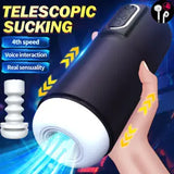 Male Masturbaters Pocket Pussy Telescopic Cup Strokers Blowjob Sex Toys For Men