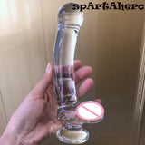 Glass Dildo Anal Plug G Spot Stimula