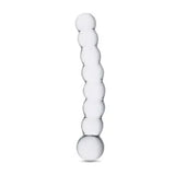 Curved Beaded Glass G Spot Anal Dildo Dong Anal Beads Butt Plug Probe