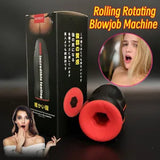 Male Automatic Rolling Swing Vibration Masturbators Cup Blowjob Stroker Sex Toys