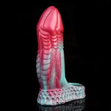 Peacock Blue Silicone Scale Male Prolonged Penis Sleeve G-spot for Man Sex