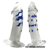 Transpare Glass Crystal Dildo Masturbate Dildo Realistic Stimulates Anal Dildo