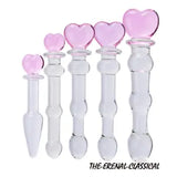 Pyrex Crystal Glass Vibrador Anal Beads Butt Plug Feminino Masturba