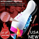 Male Masturbaters Automatic Handsfree Heated Cup Stroker Blowjob Sex Toy for Men