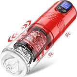 LCD Automatic Male Masturbators 10 Vibrating 6 Thrusting Pocket Stroker Sleeve