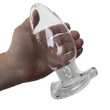 Hollow Glass Anal Dildo Butt Plug Tunnel Anal Probe Dildo Sex