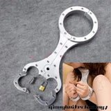 New Stainless Steel Shrew Violin Restraint Binding Collar Handcuffs Pillory