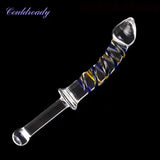 Glass Crystal Dildo Prostate Massager Anal Plug G spot Adult Masturbation Sex