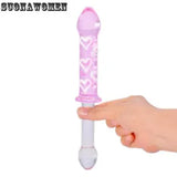 Crystal Glass Dildo Butt Anal Plug G-Spot Sex