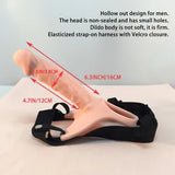 strap-on Hollow Dildo - Silicone Penis Sleeve Male Extension Sex