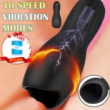 HandsFree Male Masturbaters Automatic Cup Blowjob Stroker Cup Black Sex Toys