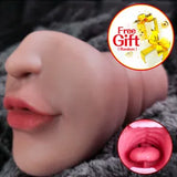 Male Masturbator Realistic Mouth Pussy Blowjob Stroker Sex Toy for Men Oral Doll