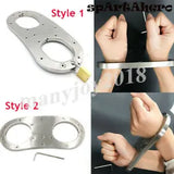 Pillory Stainless Steel Bandage Cangue Fixed Handcuffs Wrist Cuffs Restraint