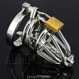 Short Chastity Belt Stainless Steel Chastity Device Sleeve Products Metal Adult