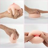 Silicone Boob Stroker Penis Masturbator Breast Pleasure Stress Release Sex Toys