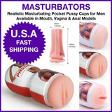 Realistic Passion Cup Pocket Pussy Male Masturbator Stroker Oral Sex Blowjob