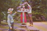 Oversize Postcard-Pillory-Old Sturbridge Village, Massachusetts