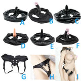 Chastity Plug Panties Device Silicone Plug PU Strap Belt BDSM Underwear Bondage