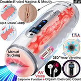 Automatic Male Masturbaters Blowjob Telescopic Oral Sex Toy Stroker Men