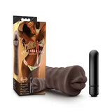 Rubor Chocolate Caliente Sin Fragancia Acanalado Masturbador Stroker Impermeable Bullet