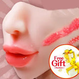 3D Male Masturbator Realistic Mouth Pussy-Blowjob Stroker Sex Toys for Men Adult