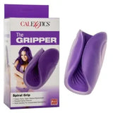 The Gripper Spiral Grip Open Sleeve Heavy Duty Masturbating Stroker Purple, New