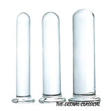 Crystal Glass Anal Butt Plug Dildo 3 Size Glass Anal Sex