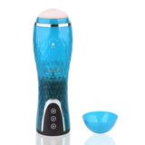 Pocket Pussy Cup Male Masturbator Automatic Stroker Men Blowjob Oral Vibrators