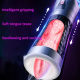 Male Masturbaters Automatic Handsfree Sucking Cup Telescopic Stroker Blowjob toy