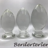 3 Size Glass Large Butt Plug Anal Blockage Dildo Crystal Anus Bead Dick Sex