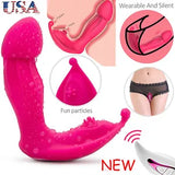 Wearable Panties Vibrating Dildo Clit Nipples G-Spot Vibra