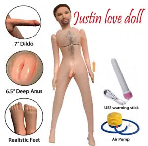 Inflatable Sex Doll Realistic Life Size with Cock Male Anal