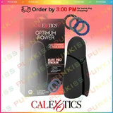 Optimum Power Vibrating Male Masturbator__Stroker Sleeve Sex Toy + 3 Penis Rings