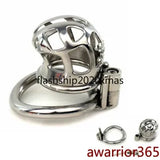 Stainless Steel Male Chastity Cage Small Metal Lock Belt Ring Device Restraints