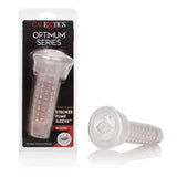 Cal Exotics Optimum Series Stroker Pump Sleeve Mouth Masturbator Toy - Clear