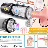 Male Masturbors Automatic HandsFree Rotating Sucking Blowjob Stroker Cup Sex Toy