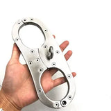 New Screw Lock Stainless Steel Bondage Cangue Handcuffs Wrist Cuffs Yoke Pillory